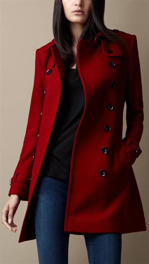 burberry wool blend coat